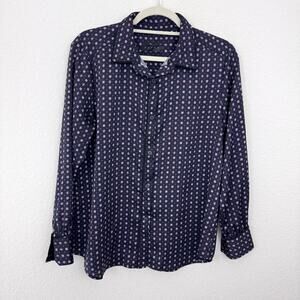 Hatch Womens Maternity Long Sleeve Button Shirt Size 1 / S Flowy Nursing Geo